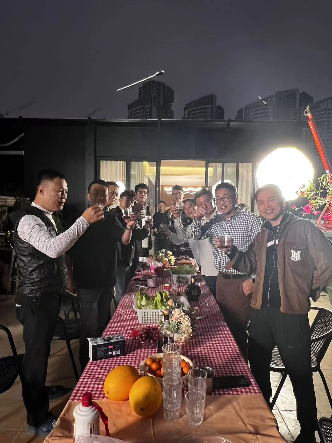 公司与索尼同事阳台BBQ晚宴